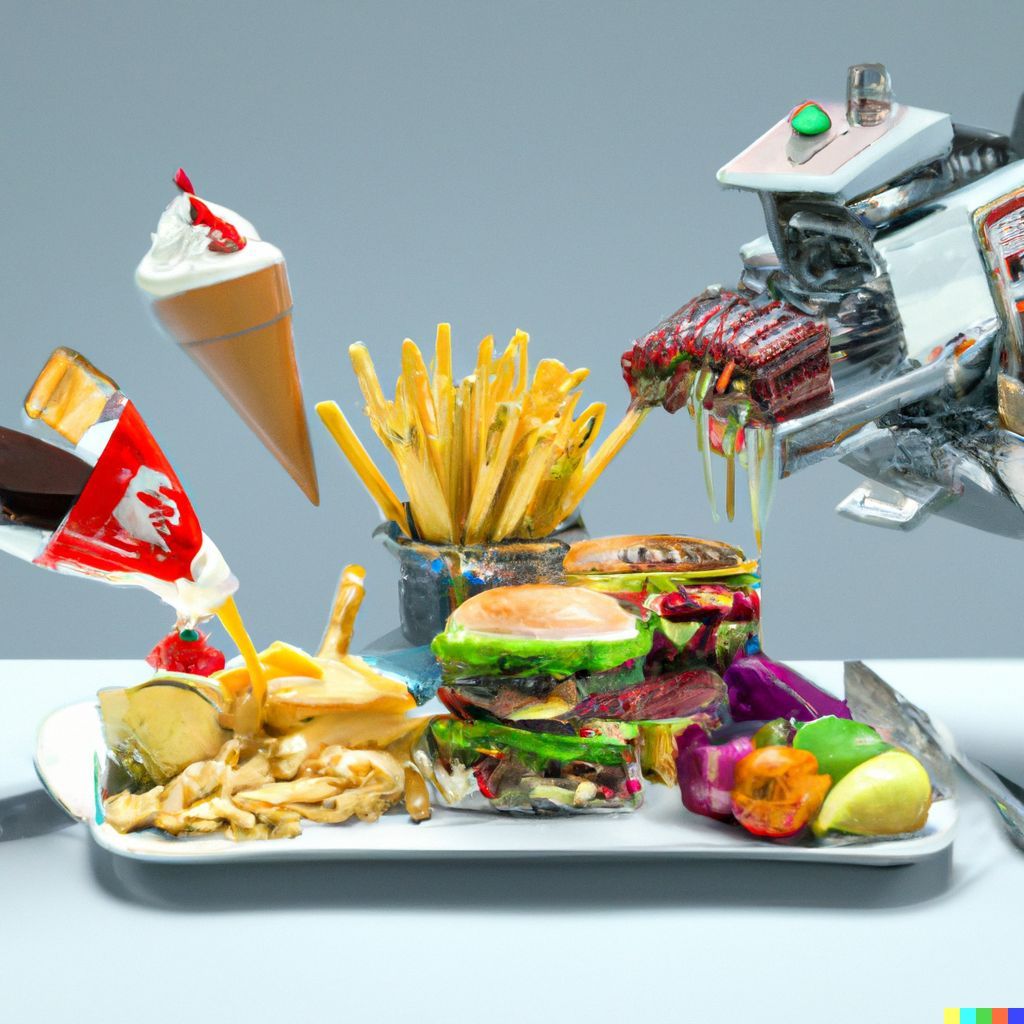 AI Generated Robotic Food Image